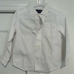 The Children's Place White Button-Up Shirt NWT